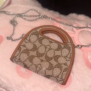 Top Handle Card Case Crossbody in crystal signature